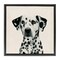 Stupell Industries Traditional Dalmatian Portrait Framed Floater Canvas Wall Art